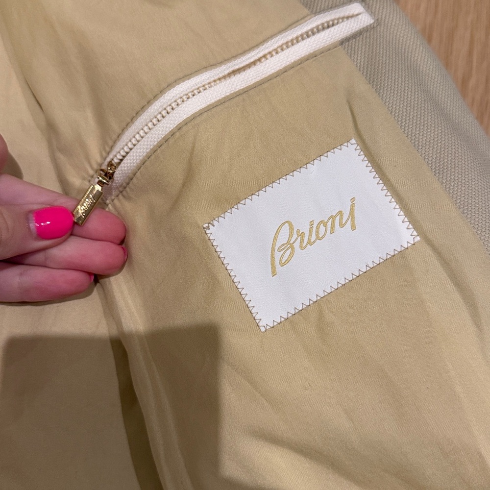 Brioni white zip up jacket - Picture 10 of 12